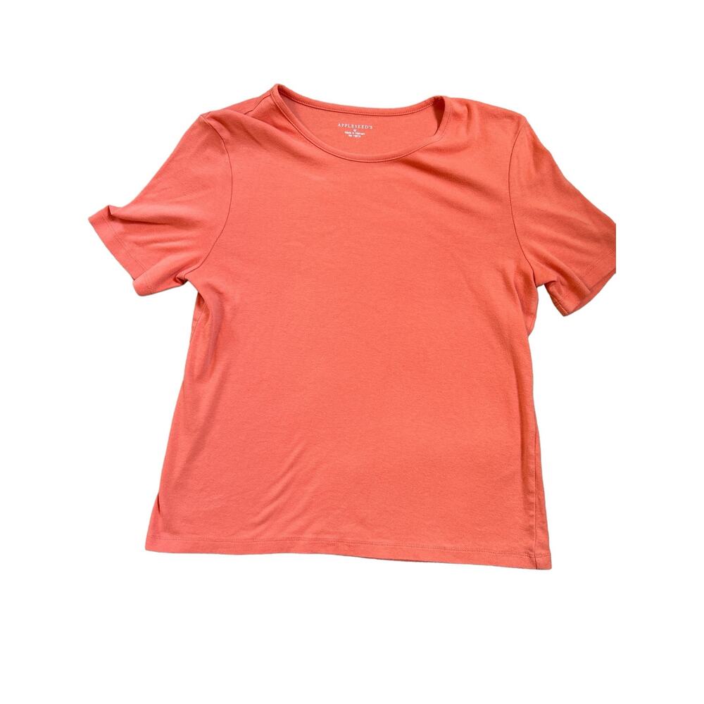 Appleseed's Ladies Orange T shirt size M Medium